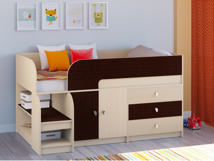 Кровать-чердак Астра-9 (детская «РВ-Мебель»)
